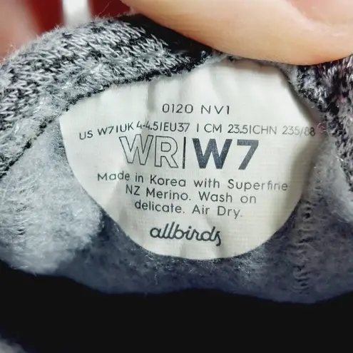 Allbirds Gray Wool Lace Up Runners Sporty Comfy Flat Athleisure walking Sneakers