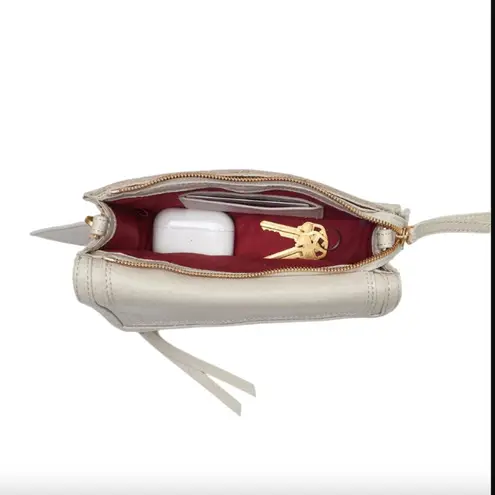 Hammitt Curtis Chateau Cream Mini Wristlet Crossbody Bag