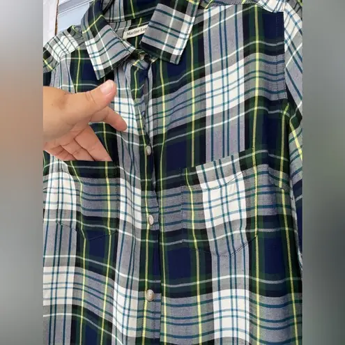 Marine layer The Dahlia plaid button down dress small