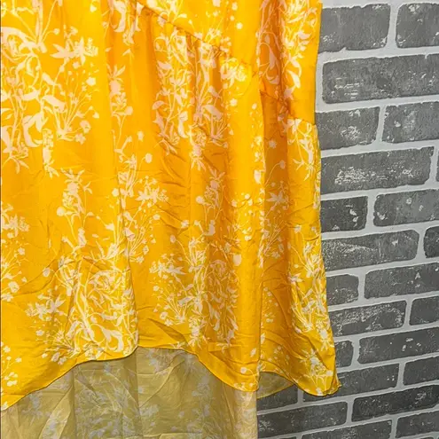 BORGO DE NOR Yellow Wild Bloom Printed Dress Women’s Size 10 SOLD OUT ONLINE