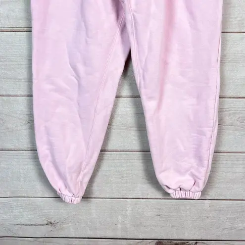 frankie's bikinis Frankie Shop Womens Sweatpants Sz S Pink Cotton High Rise Elastic Waist Jogger