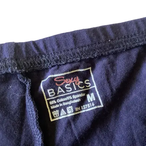 Sexy Basics Bike Shorts Blue Size M
