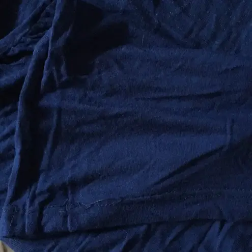 Ellen Tracy Navy Blue Semi-Sheer Top Medium