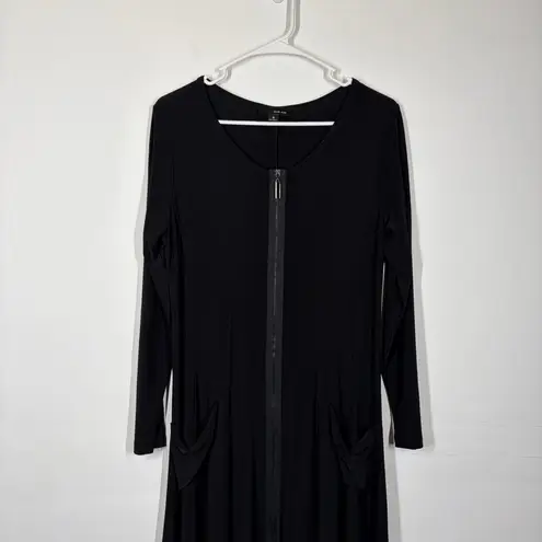 Sun Kim Zipper Dress Size Small Black