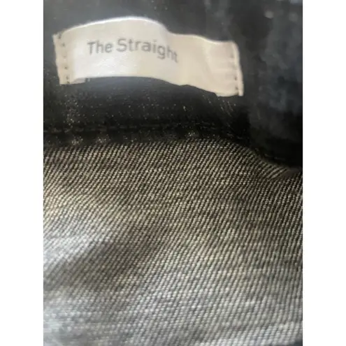 Frame 's Black Oak Straight Jean Mid rise Straight fit, A48