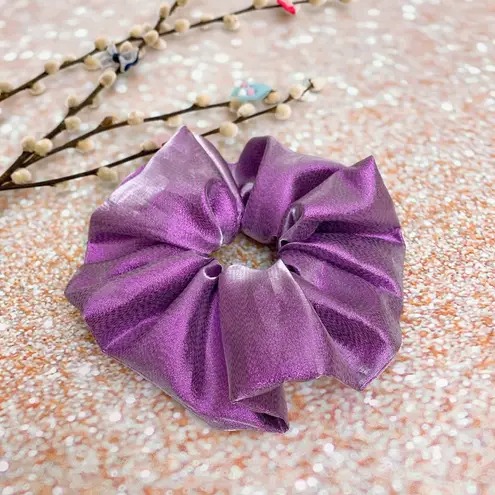 Electric Purple Metallic Jumbo Oversized XXL Scrunchie