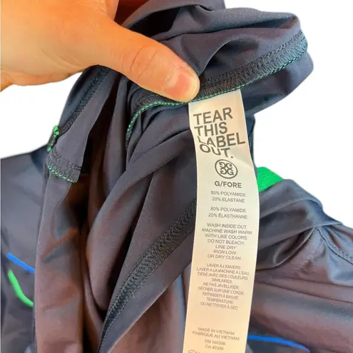 G/Fore Contouring interlock hooded mid layer Blue