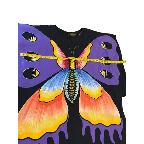 Batik Halus Puri Kencana Purple Butterfly Dress Black Size L