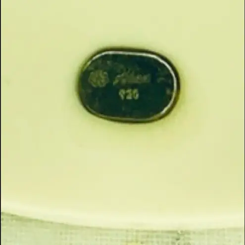 Designo black/ivory 925 Silver Skull Dog Tag Black