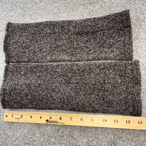 Look At Me Designs Womens Arm Warmers Fingerless Gloves Floral Applique Brown