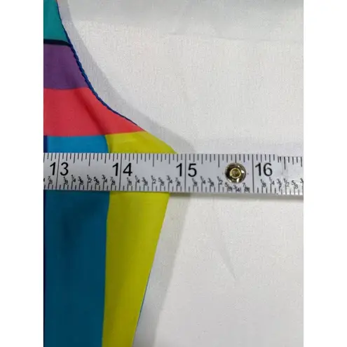 Joyce Leslie SKU 7745 Colorful Striped Sleeveless Bodycon Dress Size S