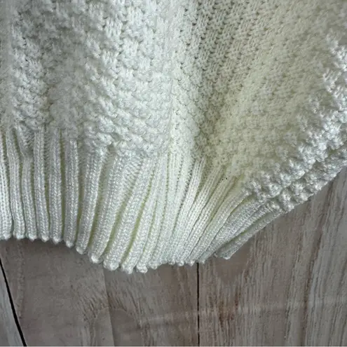 Women’s Vintage Haband Cream Knit Sweater Shirt Size XXL