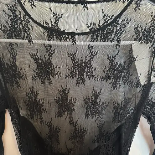 Abercrombie & Fitch Abercrombie Long-Sleeved Mesh Bodysuit thumbnail 4