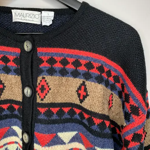 Donna Maurizio Boho Wool Fringe Tassel Sweater