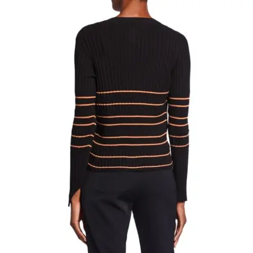 Jonathan Simkhai Black and Orange Cardigan Sweater medium - Image 2