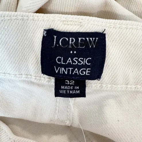 J. Crew Factory Womens Jeans Ecru Classic Vintage Jean All