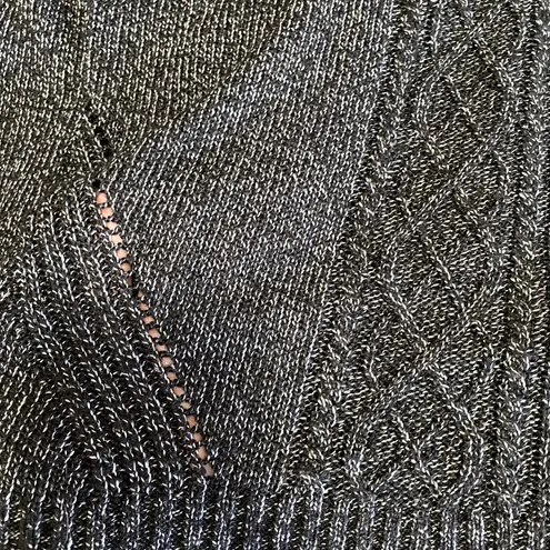 By Design Black Mock Neck Long Sleeve Knit Pullover Sweater Women's Size Small S