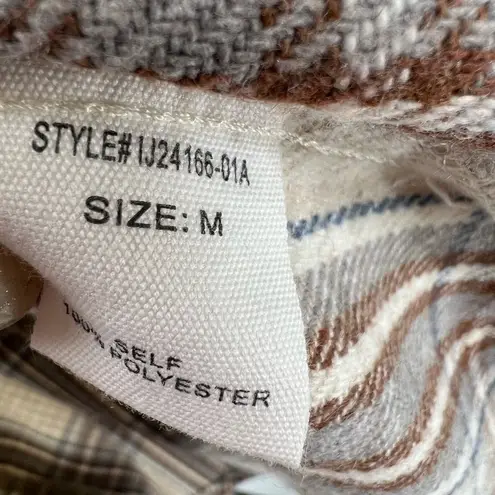 Altar'd State Altar’d State neutral shacket oversized S plaid fall winter soft outdoor plaid thumbnail 6