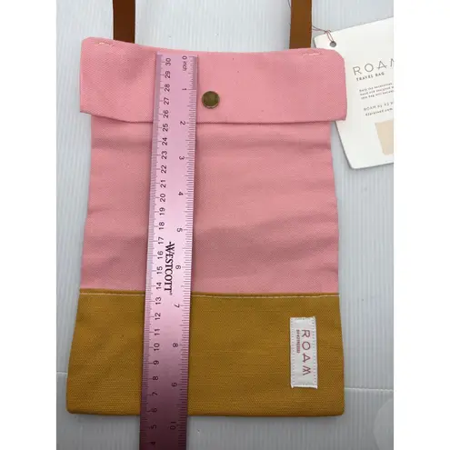 ROAM by 42 Pressed Travel Bag Crossbody Pink Mustard Canvas Purse