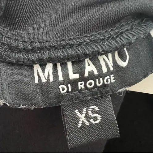 Milano Di Rouge Etae Black Long Sleeve Dress Size XS