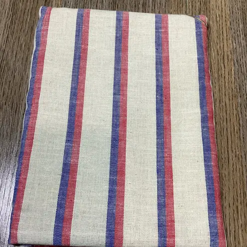 Handmade Felt Cowboy Applique Denim Pouch Bag Small Clutch Purse Red