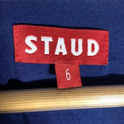 STAUD Vague Patchwork Maxi Dress Size 6