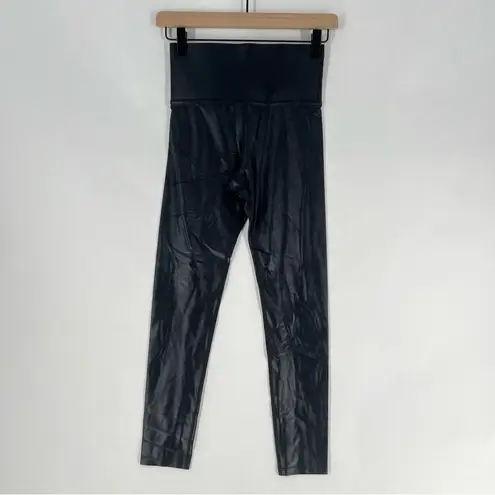 Carbon38 Legging in Takara Shine High Rise Wide Waistband Skinny Glossy Size XS Black