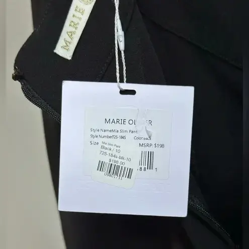 Marie Oliver Slim Tailored Black Dress Pants Women’s 10 Workwear Career Winter