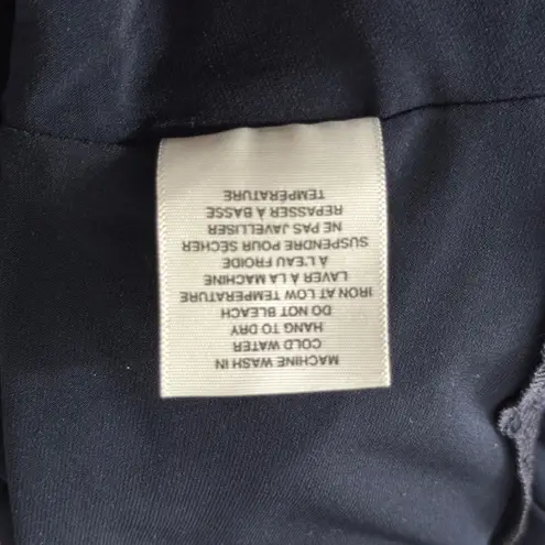 Sympli Crop Pant Minimalist Lagenlook Slinky Stretch Travel Quiet Luxury Comfort Blue Size 14