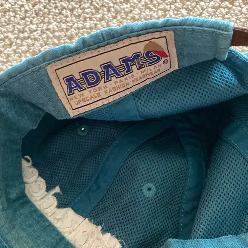 Adams Chickadees KPhi Service Society Teal Blue Hat Baseball Cap One Size EUC