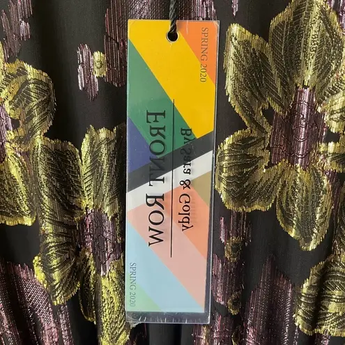 Front Row by Sara & Goldy silk purple and gold Lorax thread size 8 dress