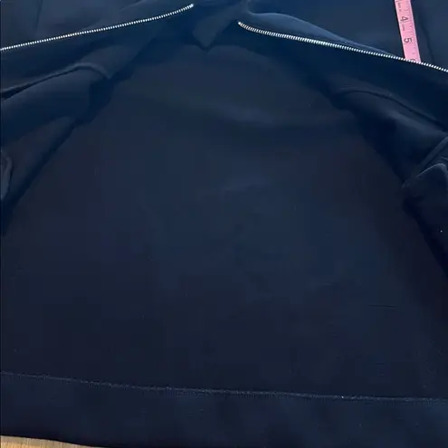 COS  Black Neoprene Full Zip Bomber Jacket Sz M