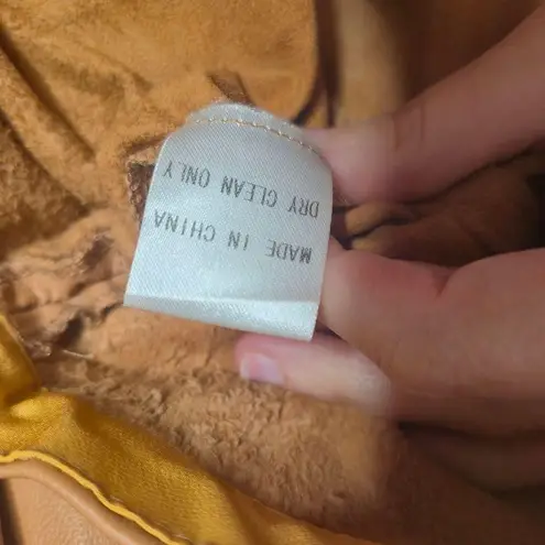 Love & Liberty Lamb Skin Leather Top Brown Tan Size 0