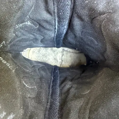 Dingo Vintage Black Red Point Toe Cowgirl Western Saloon Girl Boots Size 8 1/2M