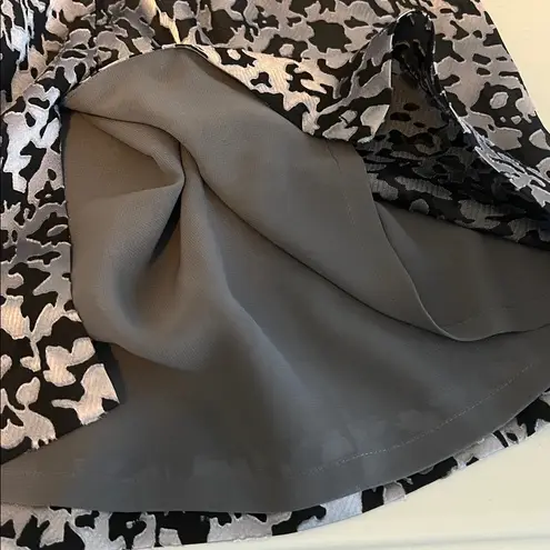 Brooks Brothers Textured Mandarin Collar Dress Black/Silver Size 2