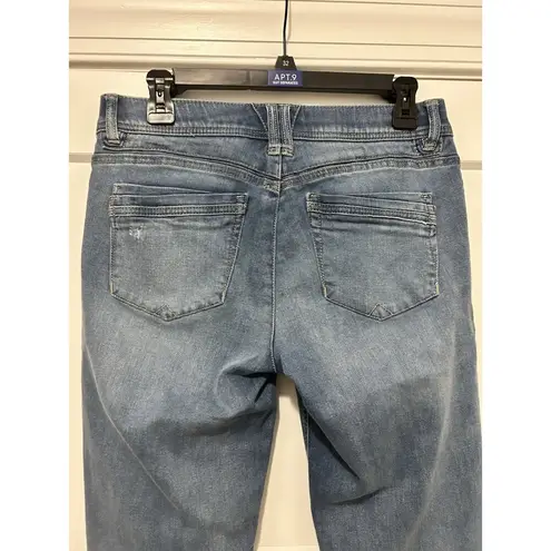 Democracy AB Technology Distressed Denim Blue Jeans Women's Size 6 Medium Wash