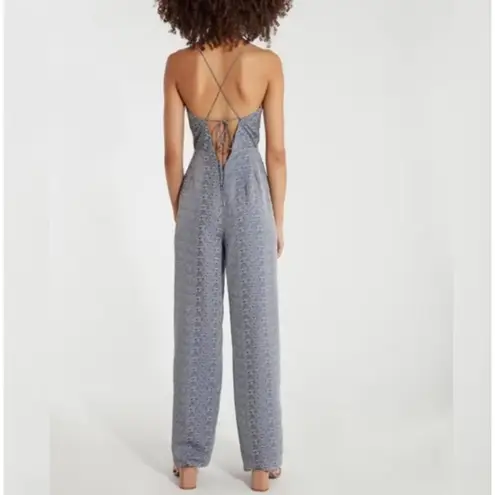 Finders Keepers Catalina Wide Leg Jumpsuit Sleeveless Animal Print Size 10 NEW