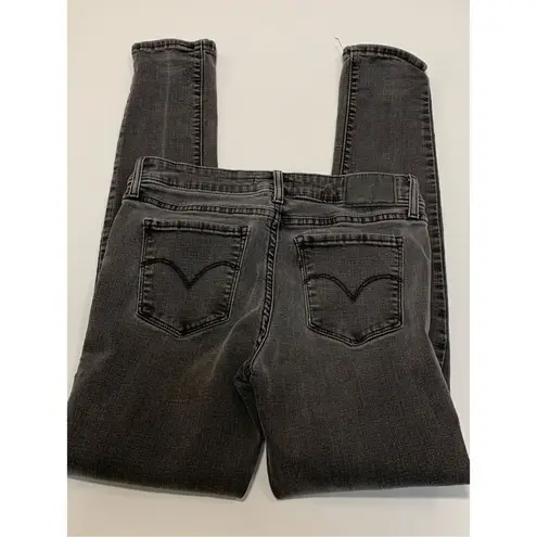 Levi’s 711 skinny faded, black, distressed Jean size 28 Black