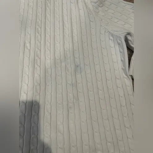 Women's 3/4 sleeve knitted cardigan with hood White