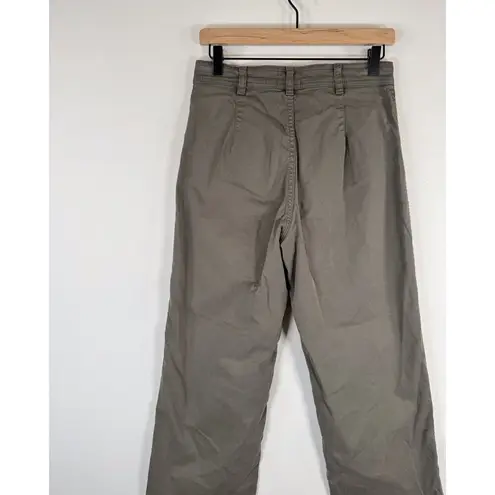 Marine layer Womens Pants Gray Straight High Rise Cropped Stretch Casual Size 4