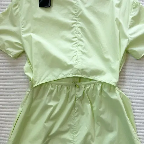 Emporio Armani NWT Poplin Cutout Shirt Dress with Wrap Tie Waist