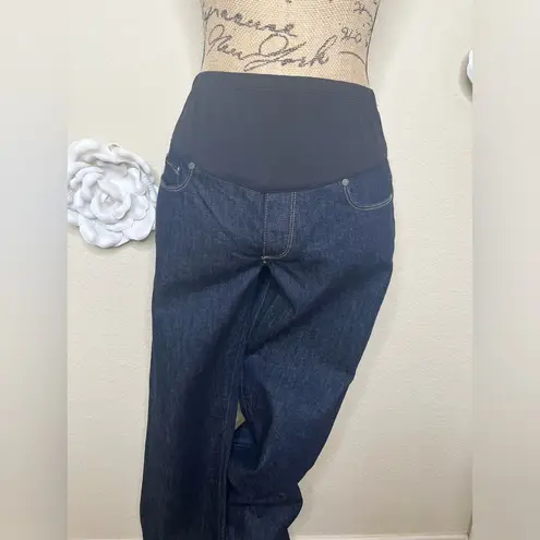 Paige Premium Denim Maternity Melrose Jeans in Dark Blue Size 29