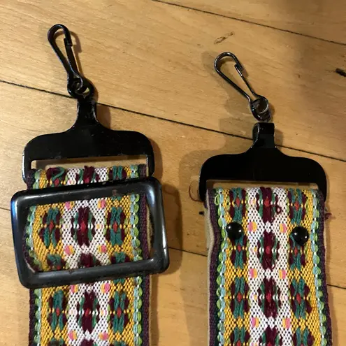 Vintage Woven Guitar or Bag Strap Red