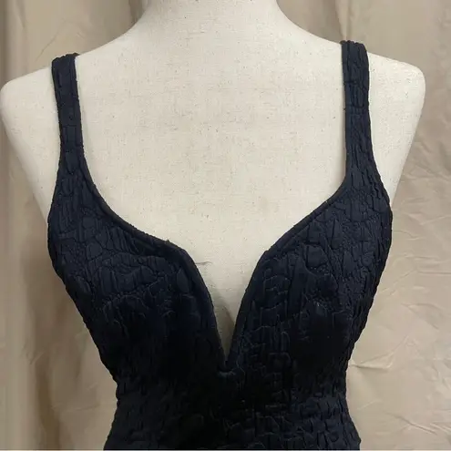 Citrus Black One Piece Deep V