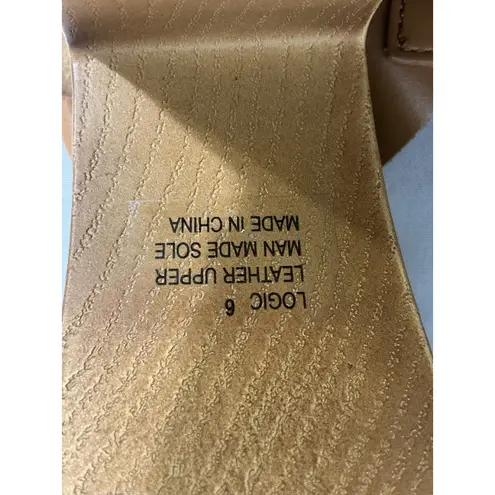 Womans Zigisoho Logic Size 6 Brown Two Band Ankle Buckle Platform Sandals