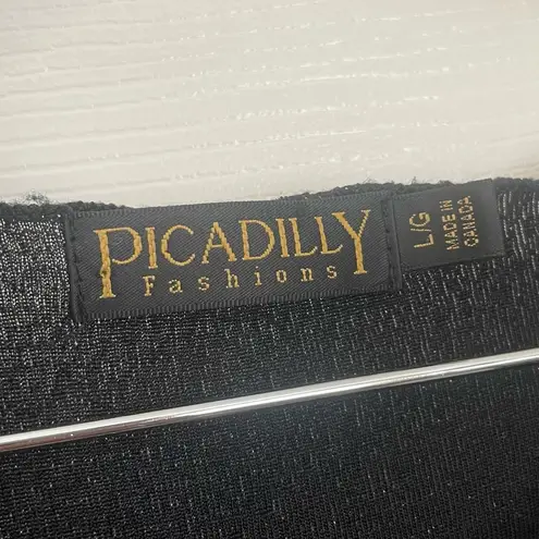 90s Vintage Tank Top Purple Black Sparkle Glitter Going Out Top Size Large L