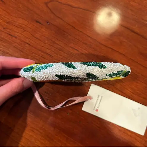 NWT Tiana NY Beaded Fruit Design Pouch Coin Purse Orange