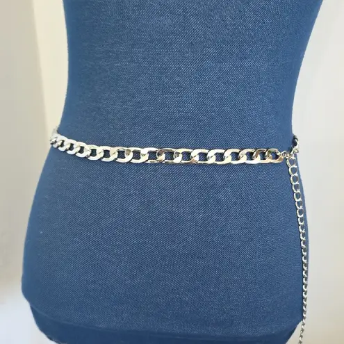 Boutique Silver Cuban Link Chain Belt