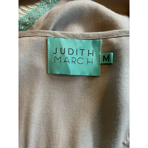 Judith March Bohemian Fringe Aztec Festival Open Front Vest Size Medium