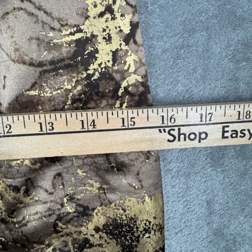 T Tahari Tahari Dress Women's 4 Brown Gold Metallic Sheath Cocktail Glam Holiday Party